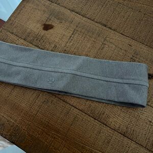 Gray Lululemon Fly Away Headband